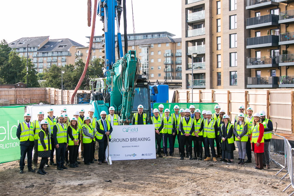 Ground Breaking Ceremony, New Road Triangle